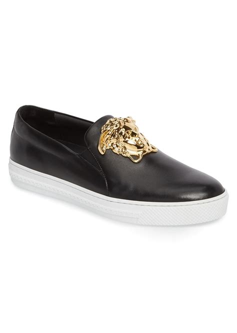 versace mens slip ons|versace slip ons.